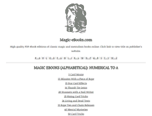 Tablet Screenshot of magic-ebooks.com